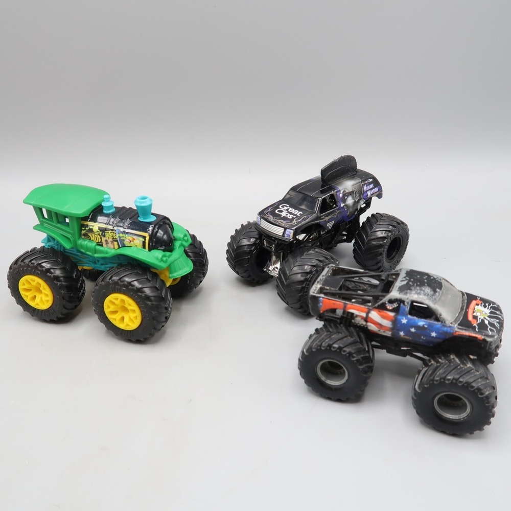 Hot Wheels Loco Punk Train Great Clips Airborne Ranger‎ Monster Truck 1:64 Lot